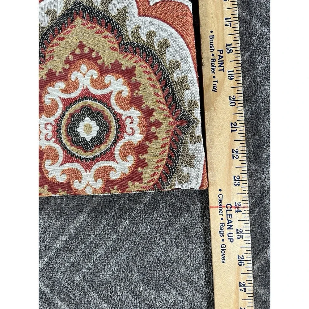 Pier 1 Imports Embroidered Pillow Cover Floral Boho 23”x23”